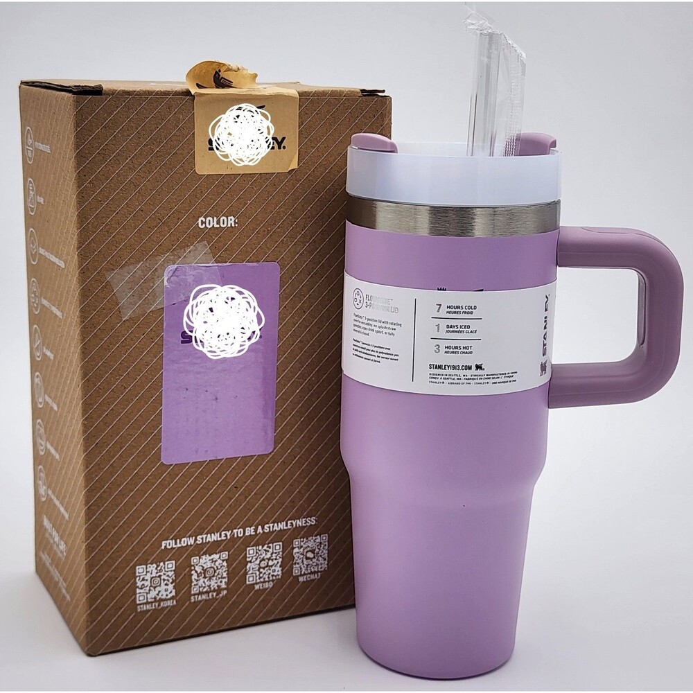 Stanley Purple 16oz Tumbler w/Opaque Lid